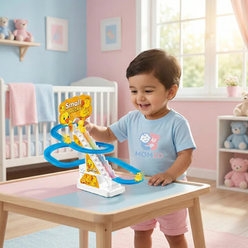 Battery Duck Slide Track Playset – Climbing Ducks with Music & Lights for Kids Ages 3+