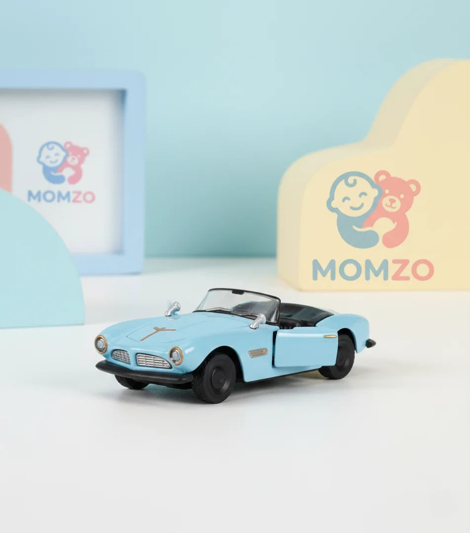 Die Cast Metal Mini Cars for Kids — Pull Back Sports Cars Toy Set with Opening Doors (Mixed Models)