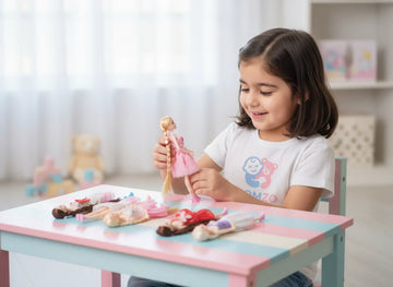 Fashion dolls dress-up toy set for girls girl playing witth doll