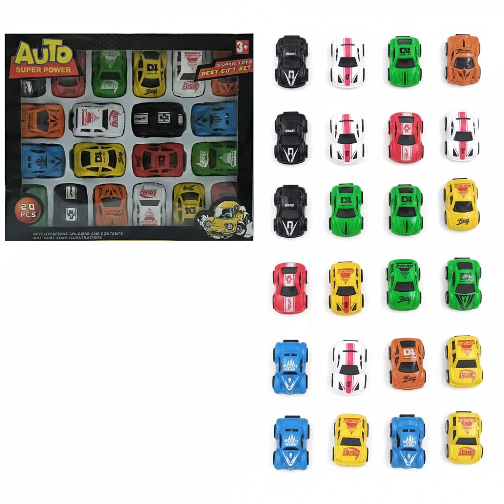 kids mini cars play set cars out of box