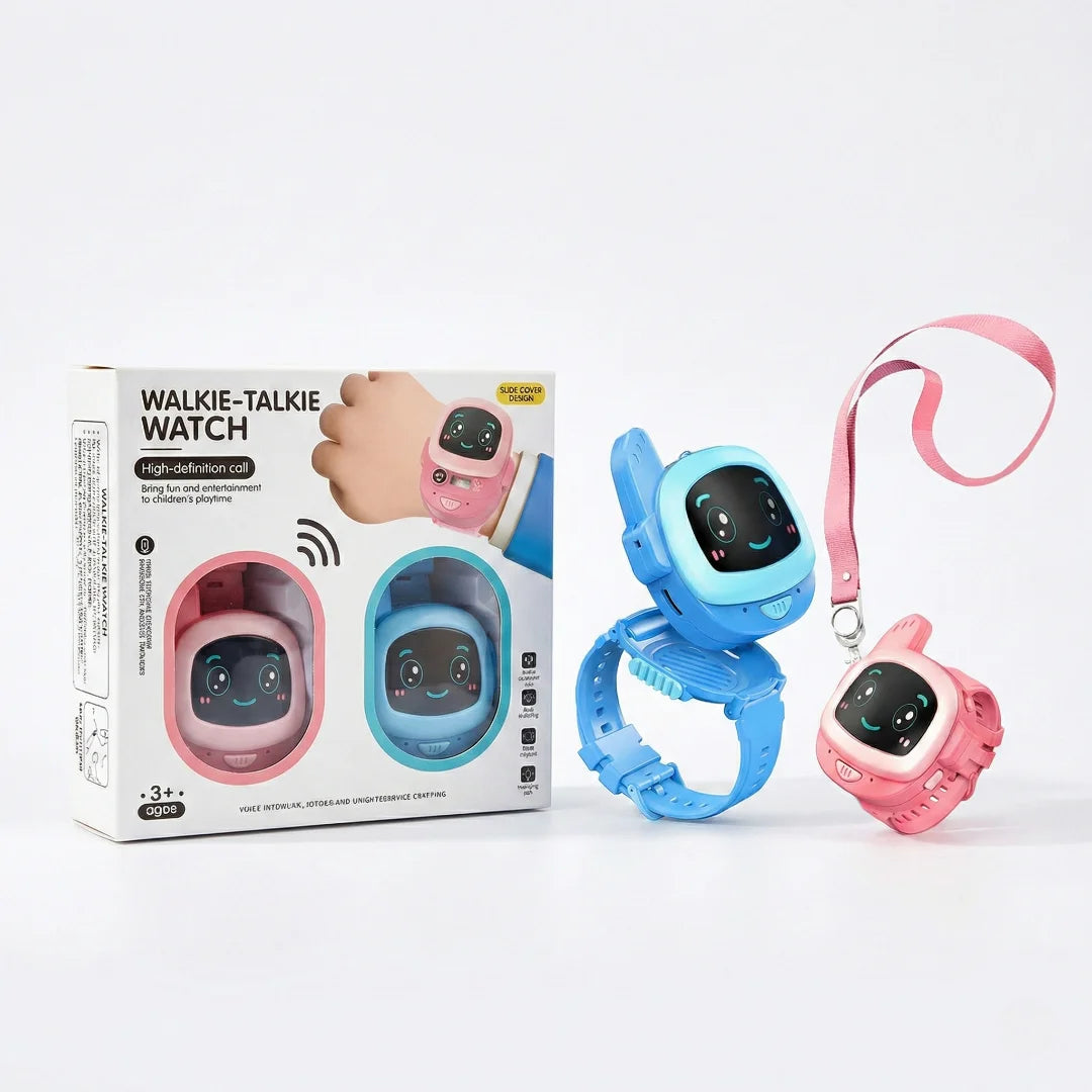 2-in-1 Walkie-Talkie Watch for Kids — Long Range Toy Communication Watch (Rechargeable)