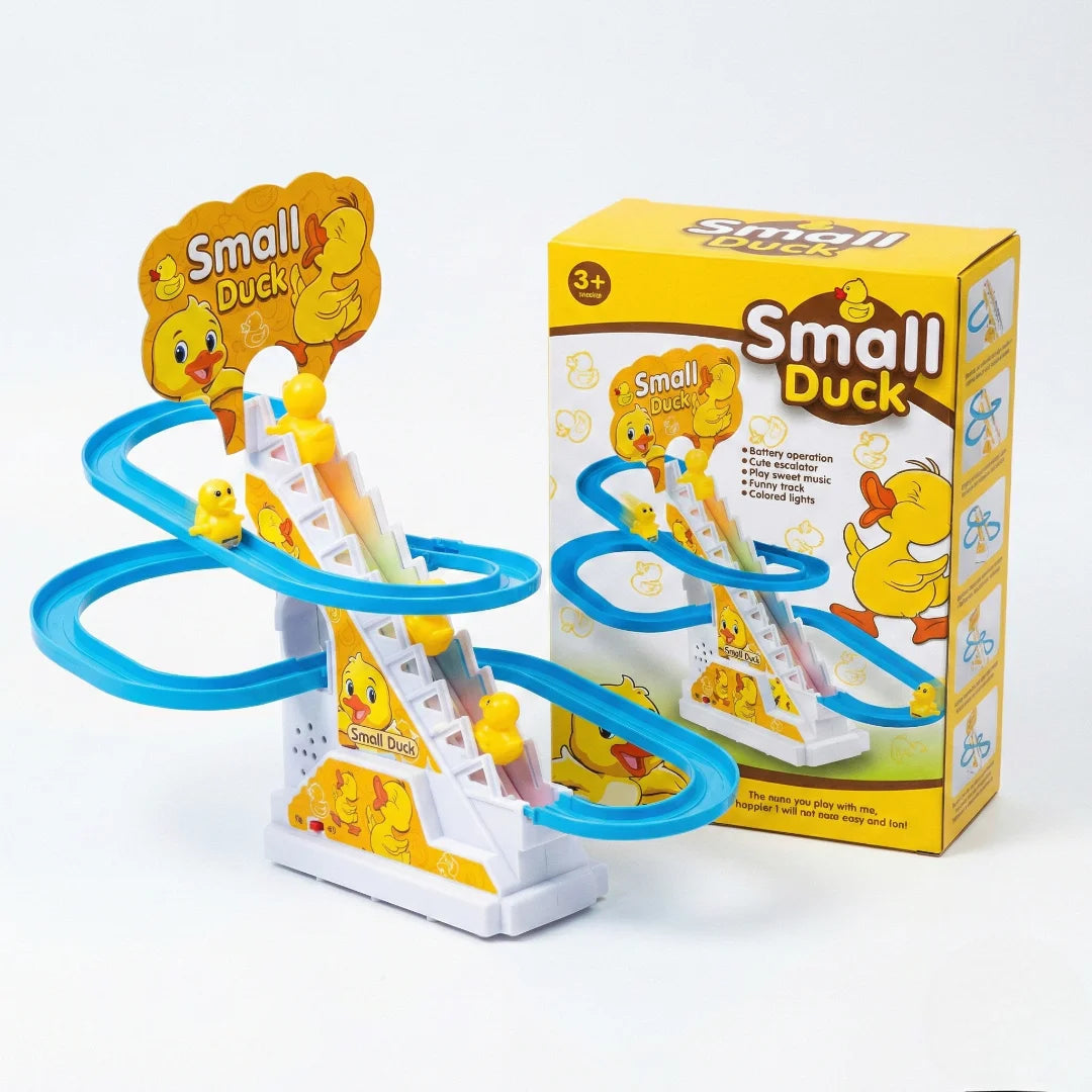 Battery Duck Slide Track Playset – Climbing Ducks with Music & Lights for Kids Ages 3+