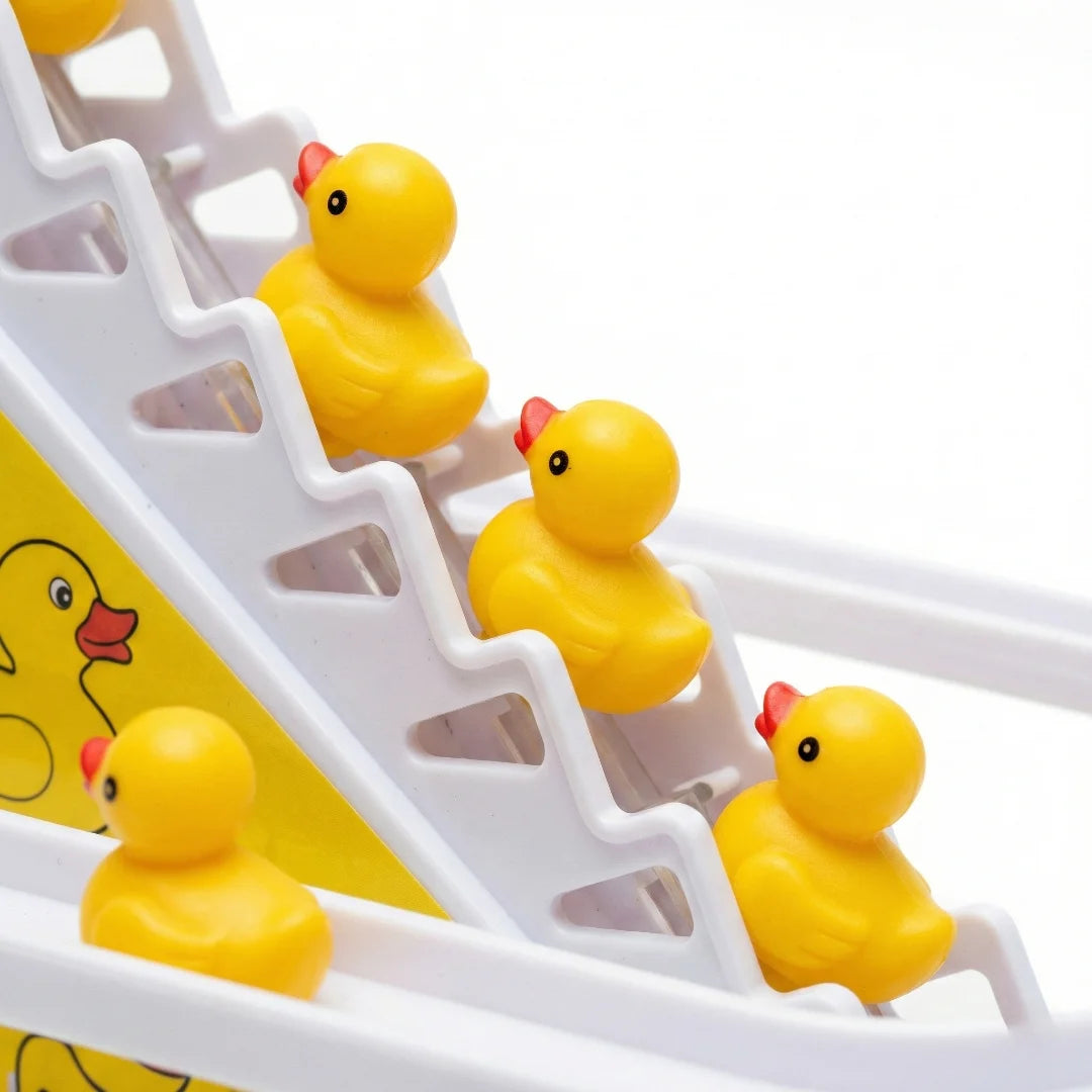 Battery Duck Slide Track Playset – Climbing Ducks with Music & Lights for Kids Ages 3+