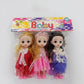 Baby Dolls 3 Pack — Soft Vinyl Mini Dolls with Fashion Dresses for Kids