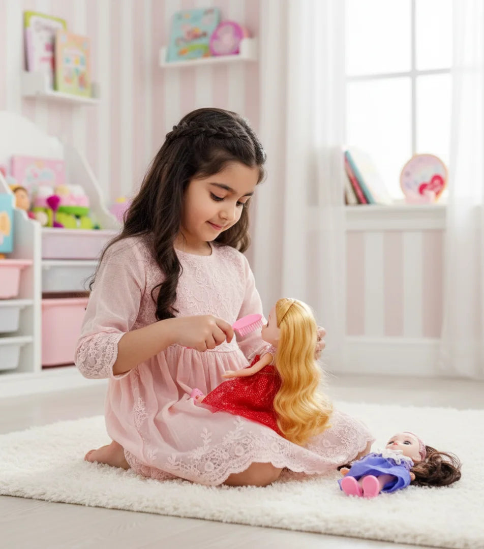 Baby Dolls 3 Pack — Soft Vinyl Mini Dolls with Fashion Dresses for Kids