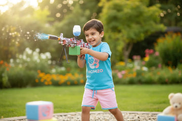 M249 electric water bomb gun for kids baby playing outside