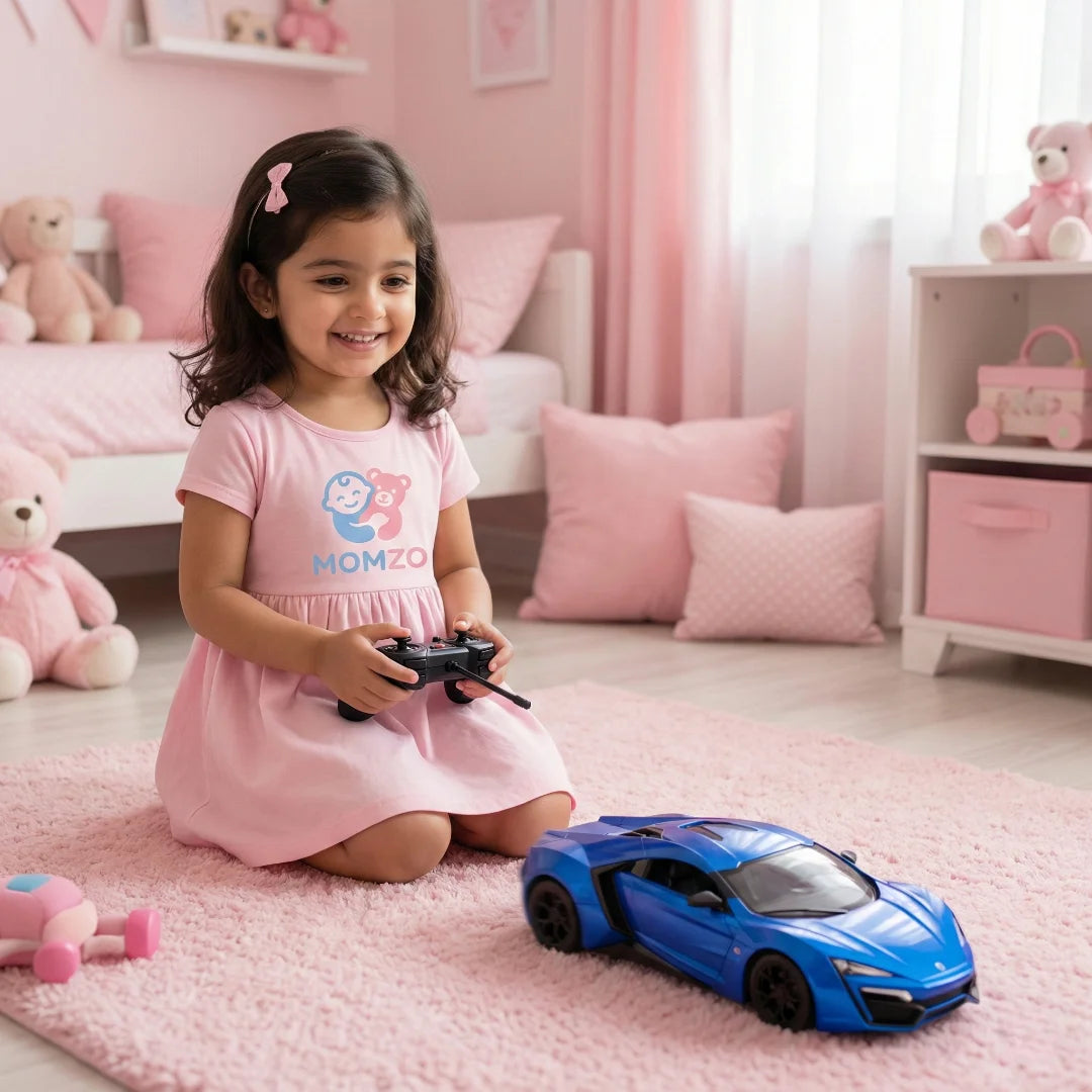 bonzer rc stunt car toy for kids
 girl playong with car rc 