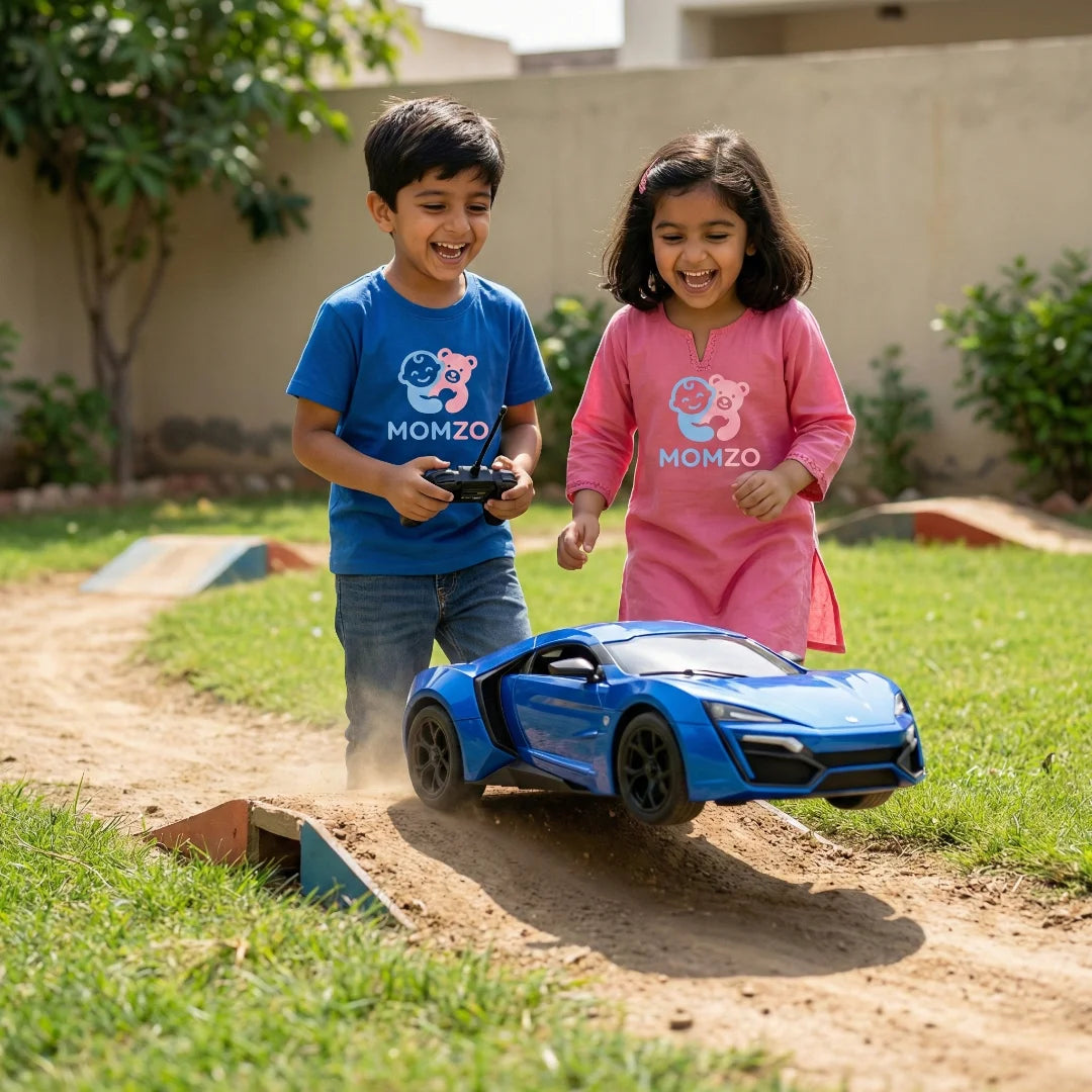 bonzer rc stunt car toy for kids kids playing together