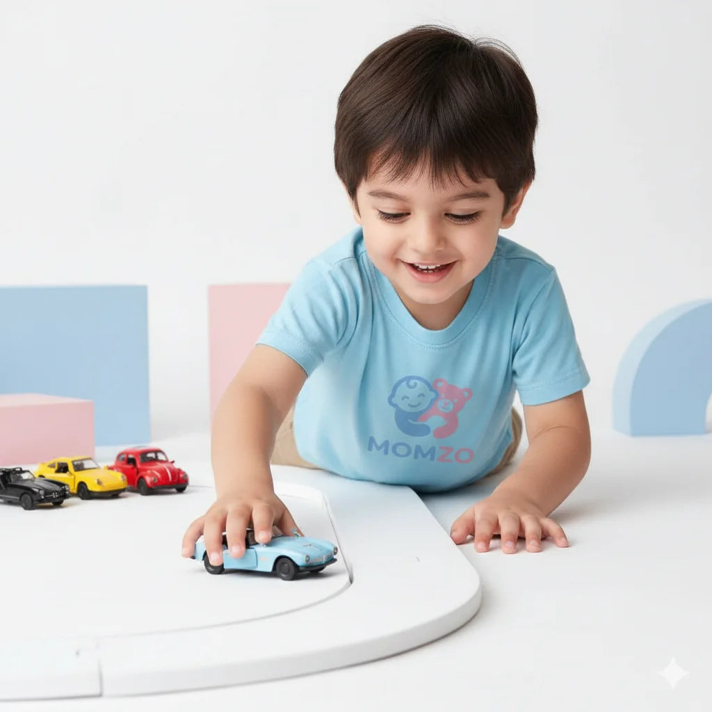 Die Cast Metal Mini Cars for Kids — Pull Back Sports Cars Toy Set with Opening Doors (Mixed Models)