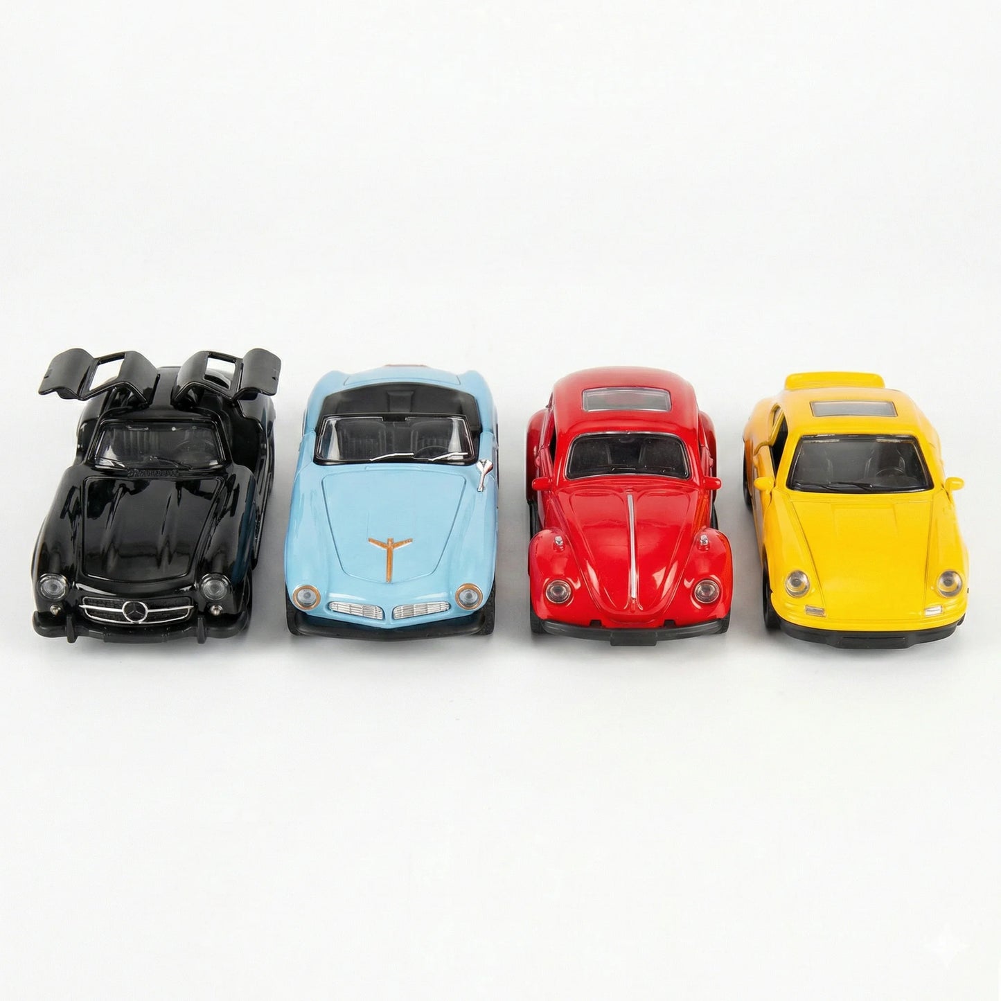 Die Cast Metal Mini Cars for Kids — Pull Back Sports Cars Toy Set with Opening Doors (Mixed Models)
