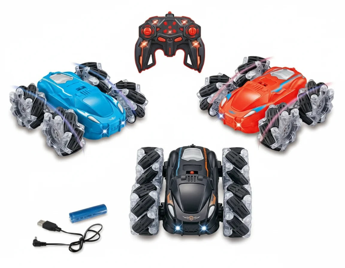 RC drift stunt car with remote controller with accesories