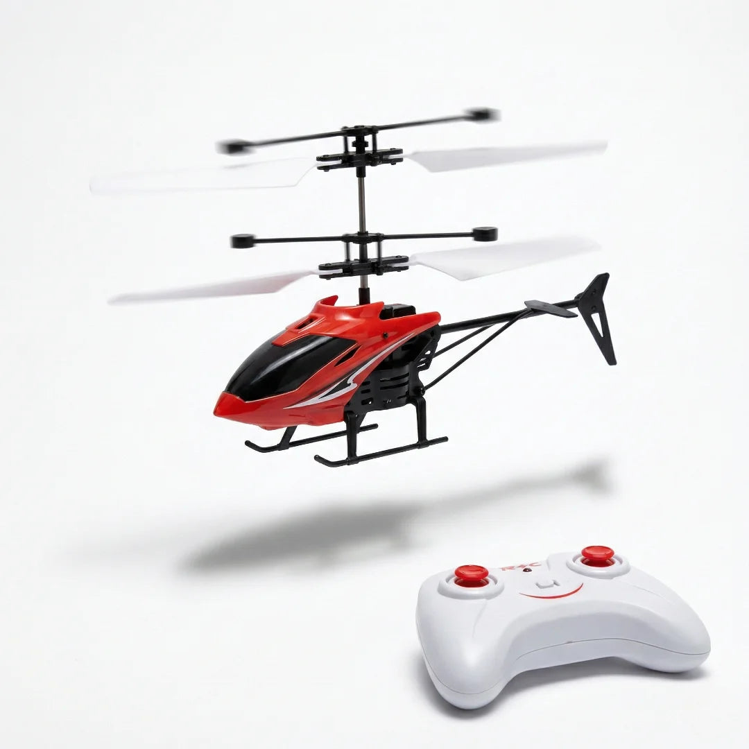 Induction Helicopter Flying in Hover Mode for Kids
