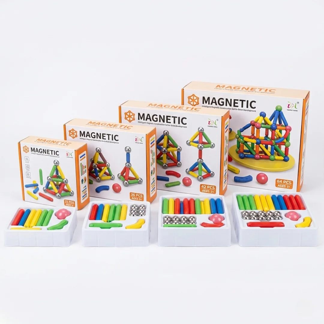 Magnetic blocks 25-64 pcs STEM educational toy