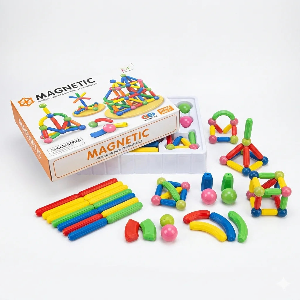 Magnetic STEM learning toy for children Pakistan with box