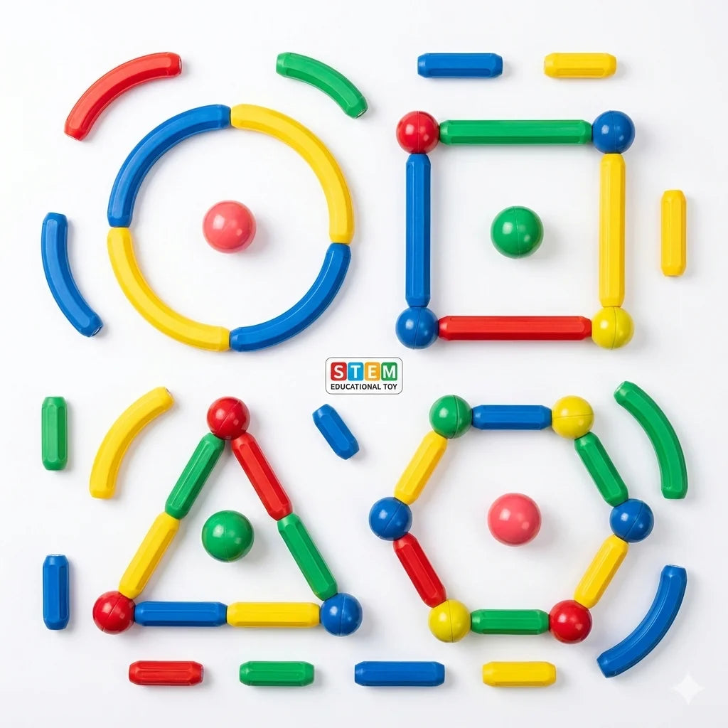 Magnetic STEM learning toy for children Pakistan shapes