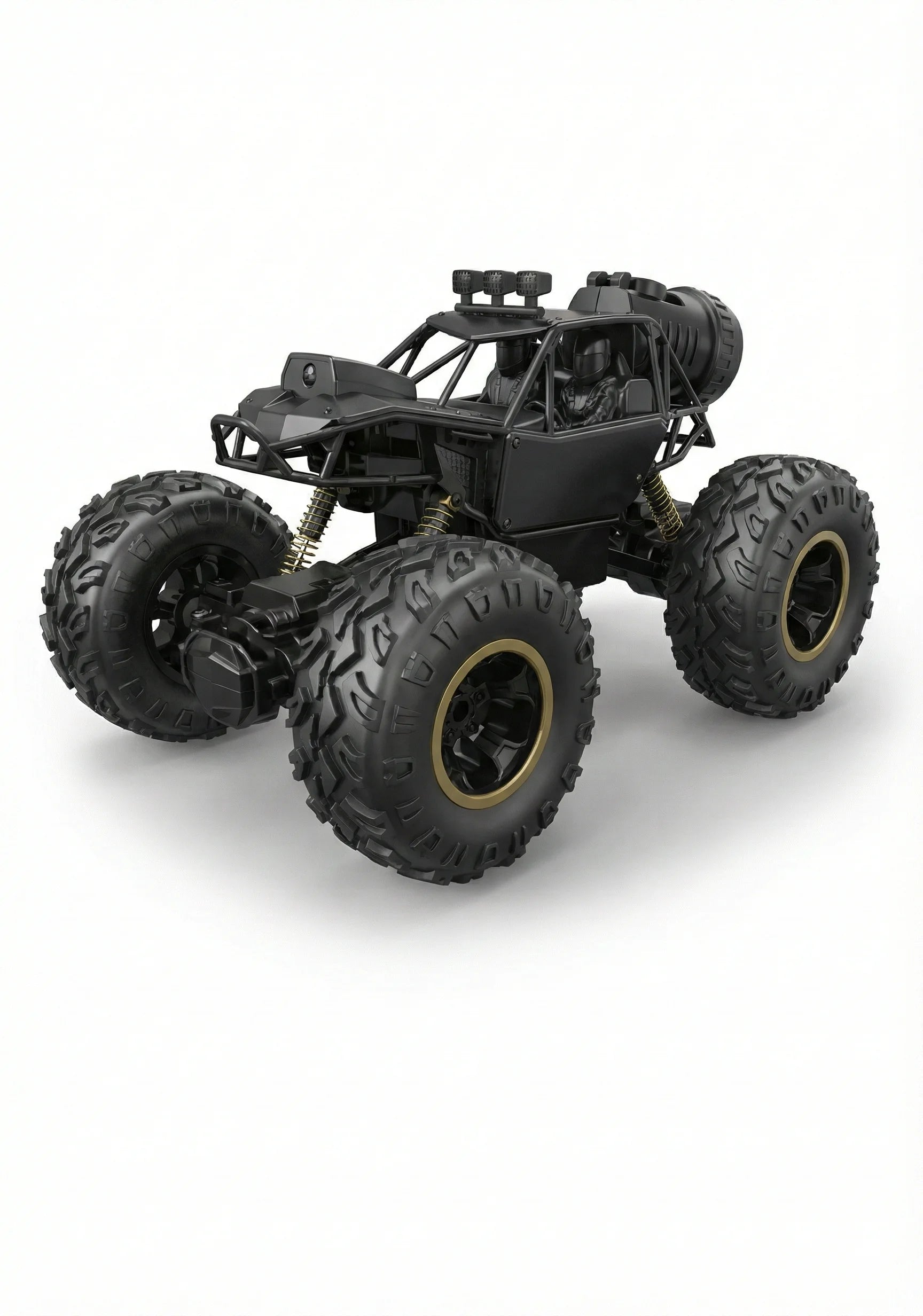 “Momzo 4WD stunt RC car front view on white background”