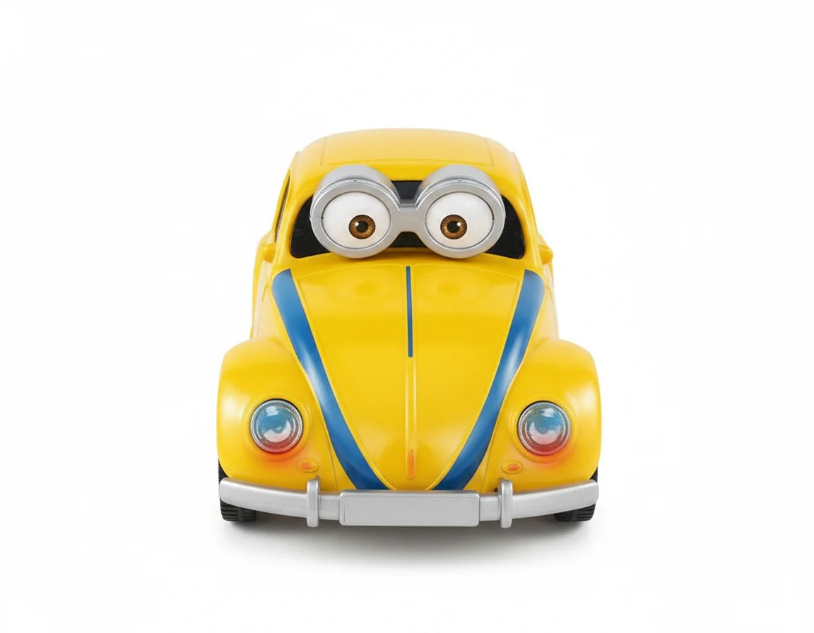 Big eyes cartoon car vehicle toy bump and go