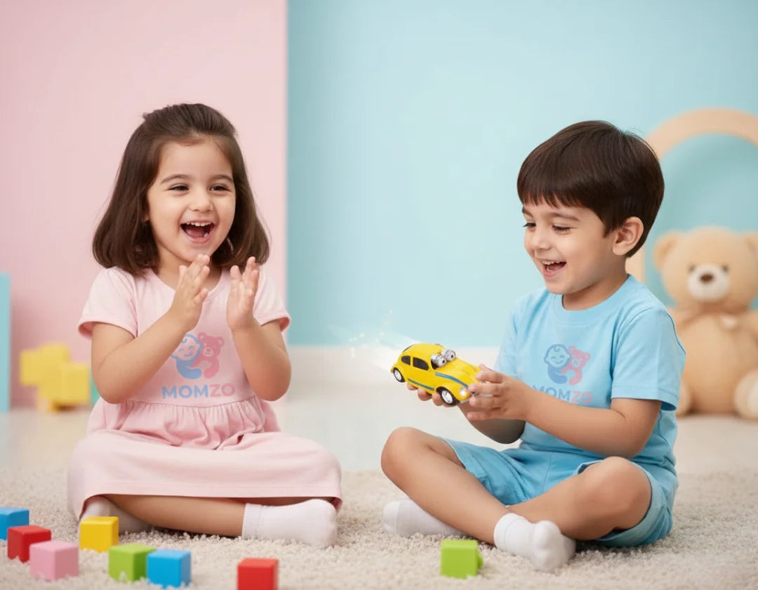 Kids transforming toy car Momzo theme