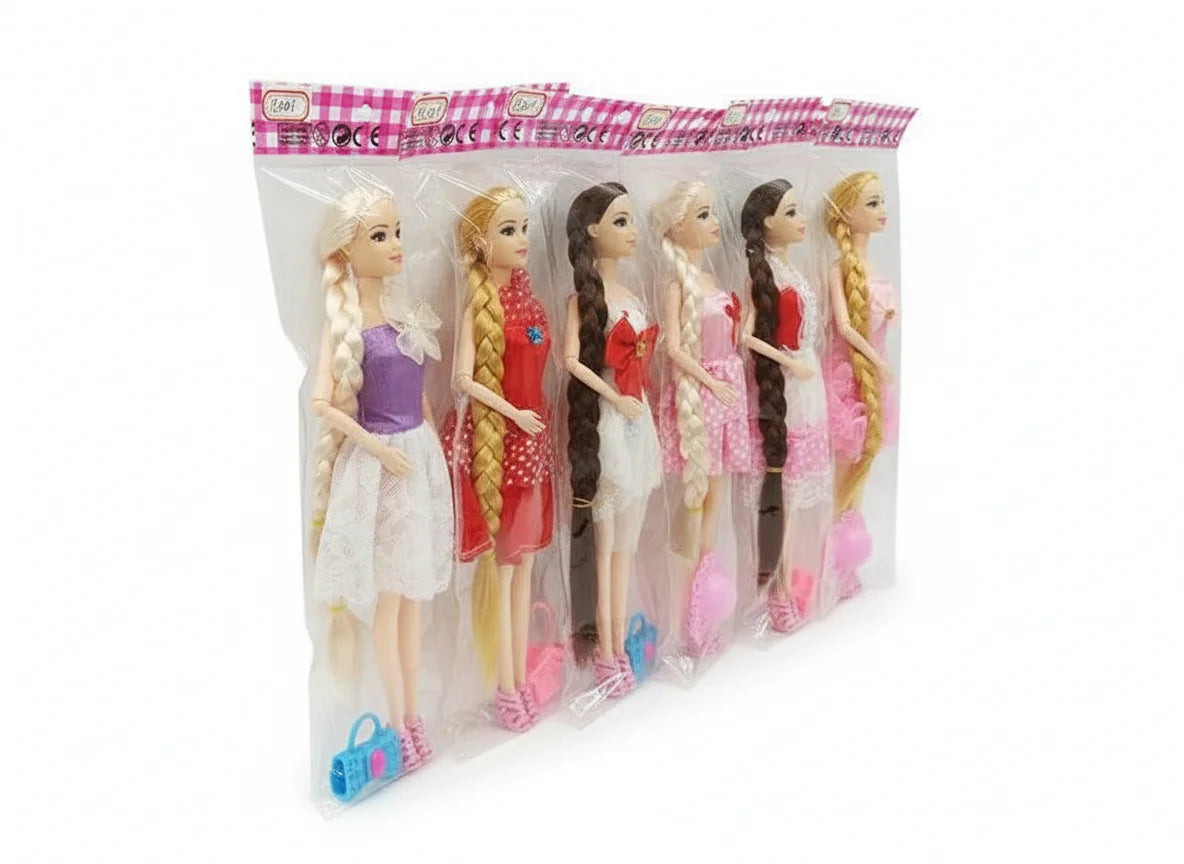 Fashion dolls dress-up toy set for girls side view