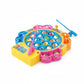 Fishing game for kids toy with 15 fish on rotating board