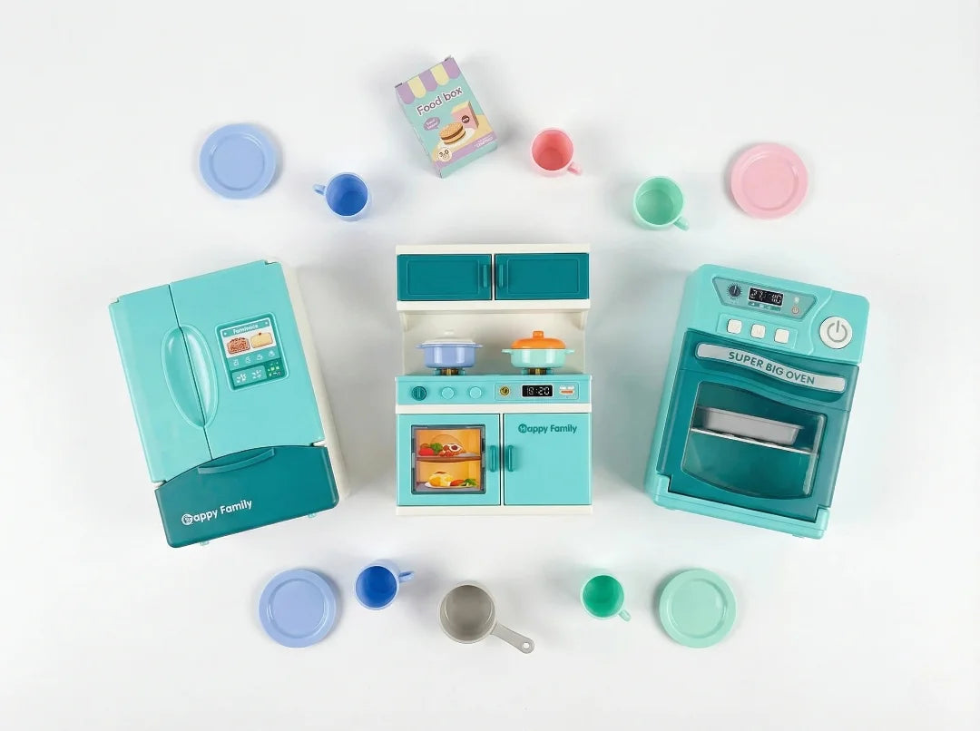 Kids kitchen toy utensils and food accessories by Momzo