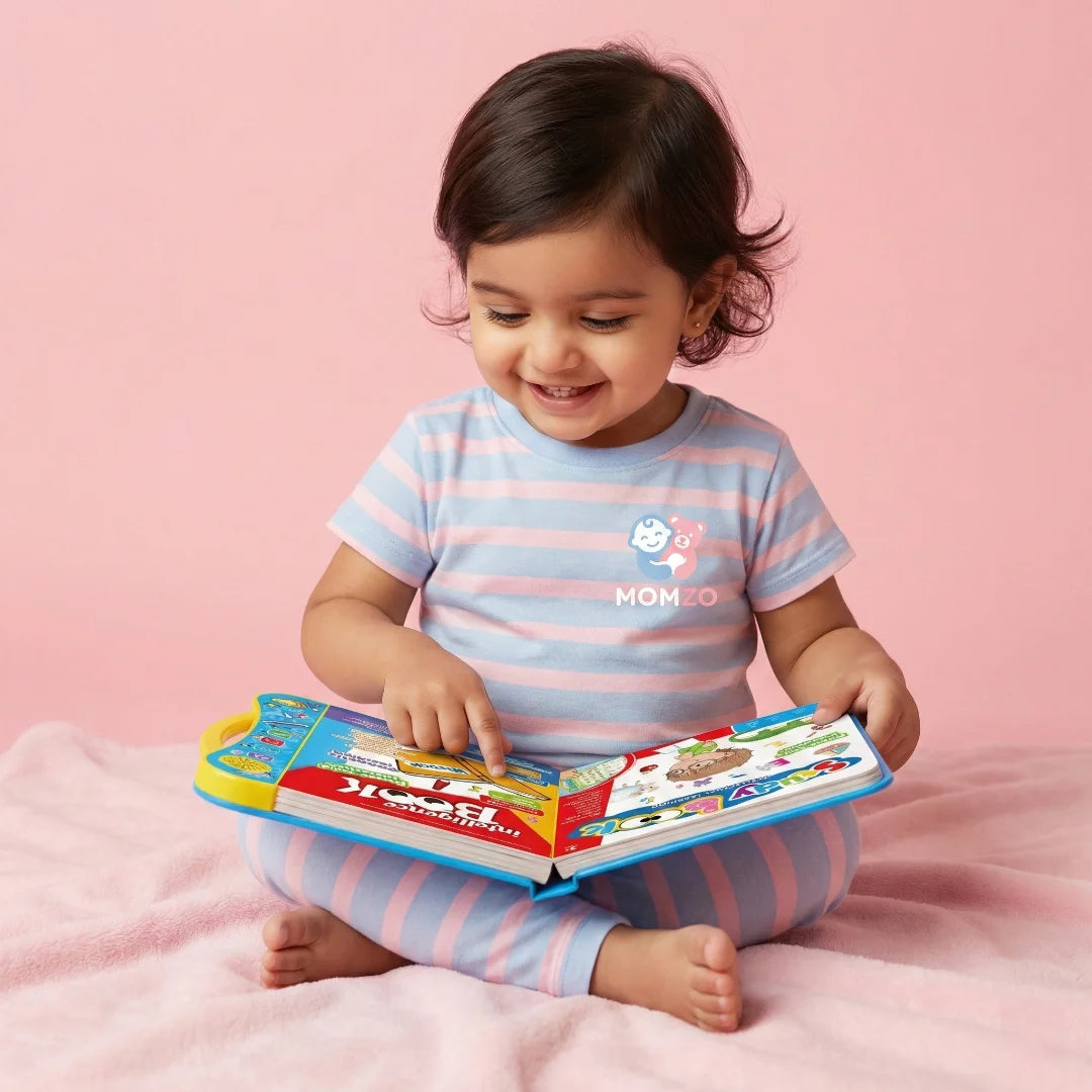 Phonetic Reading Book for Children a girl useing book