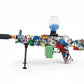 M249 electric water bomb gun for kids side view