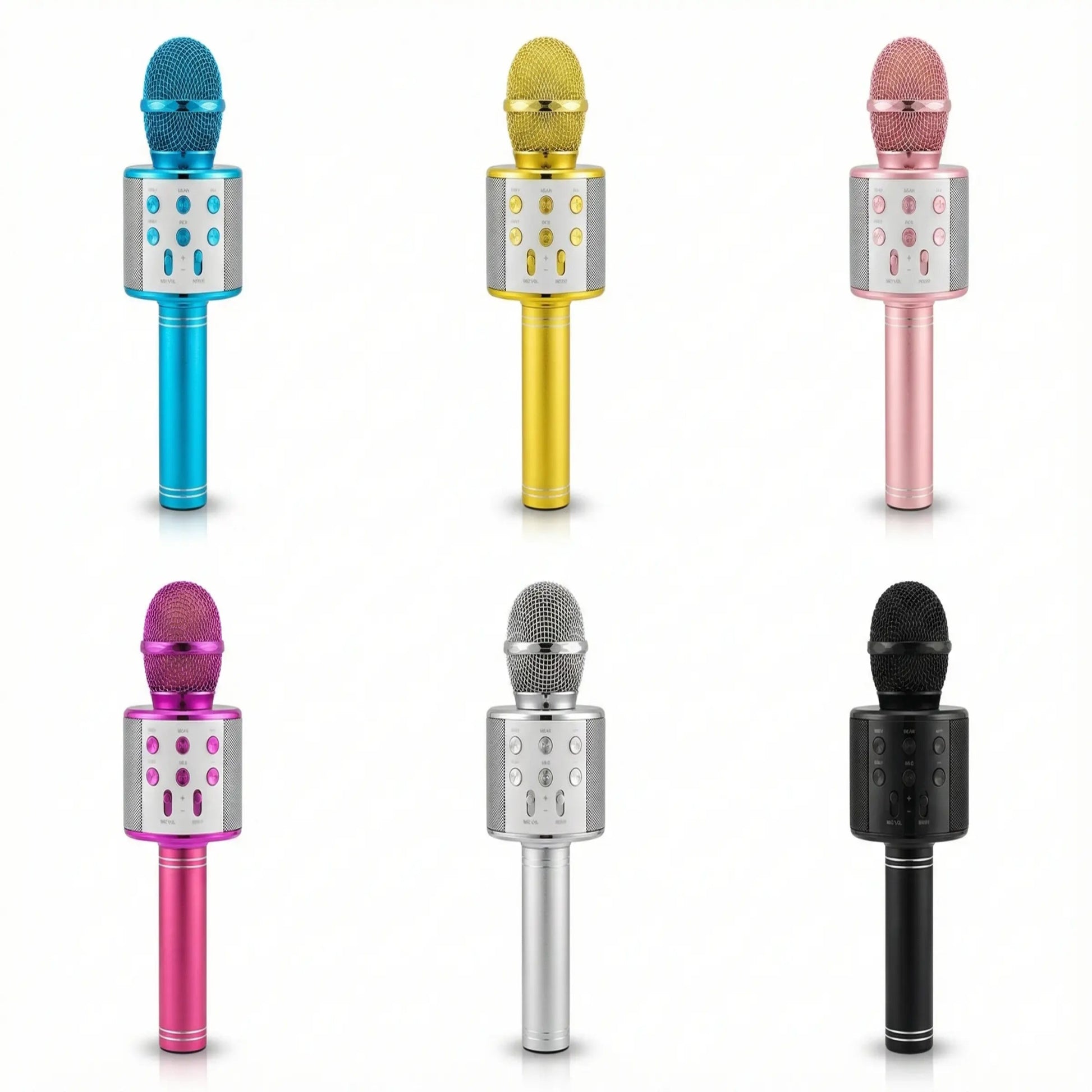 Momzo Kids Mic Silver Multi Color Display