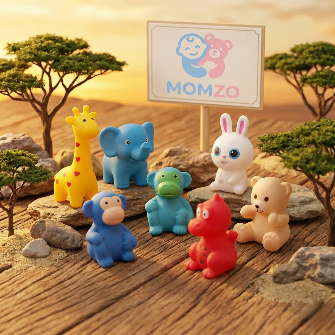 Mini bath squeeze toys for toddlers safari view momzo 