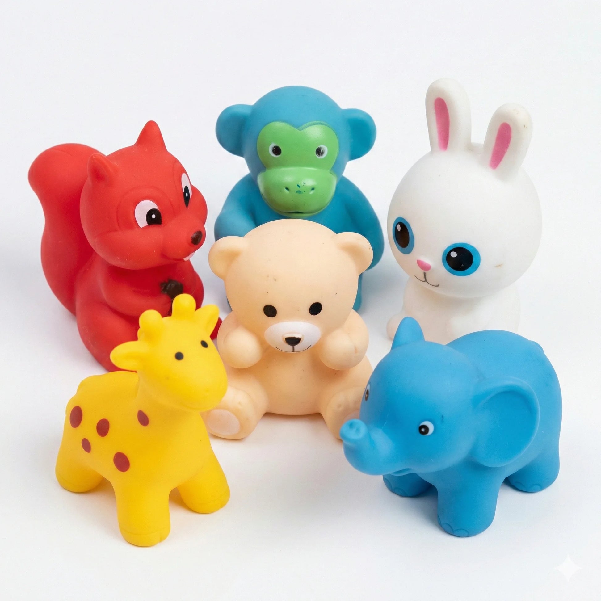 Mini bath squeeze toys for toddlers