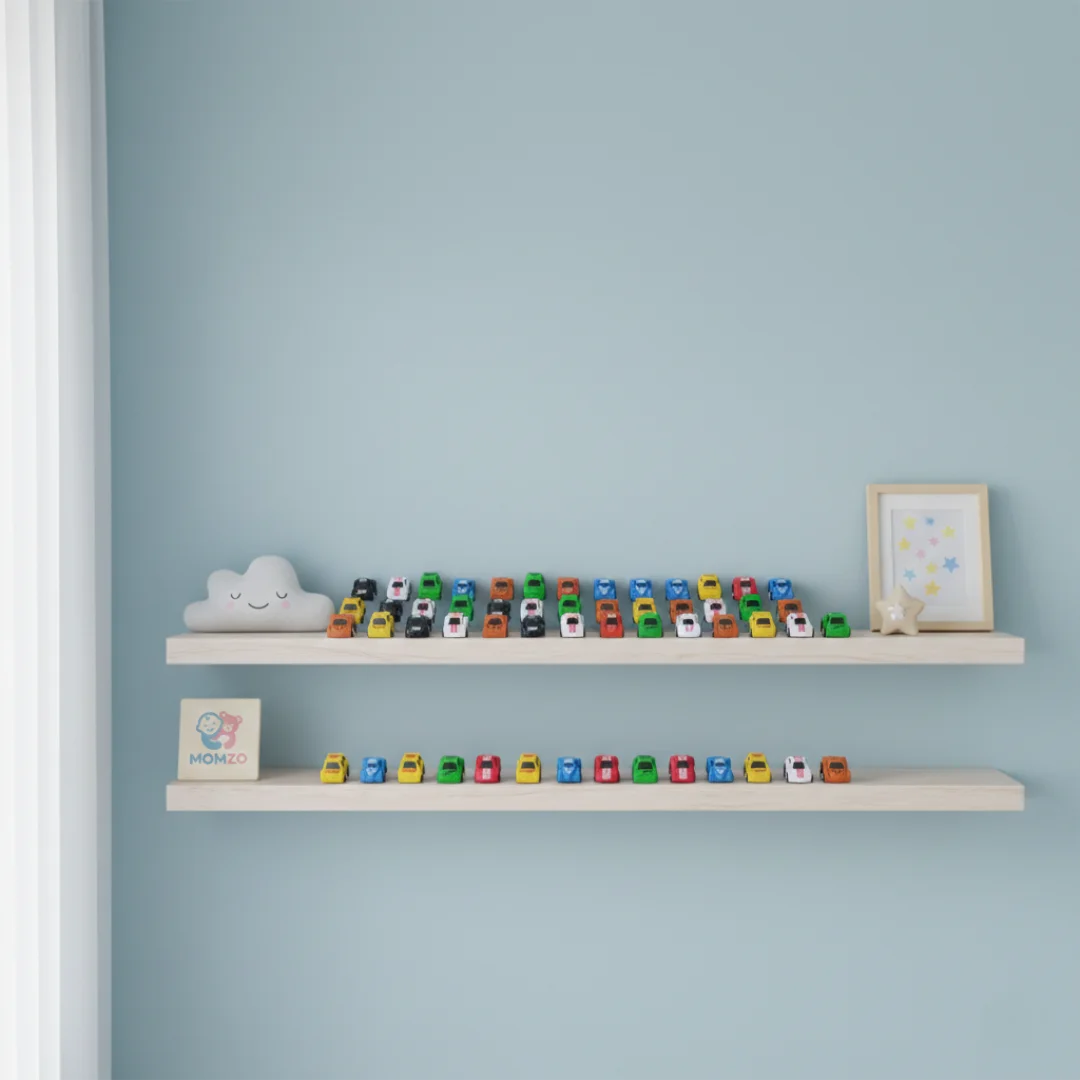 kids mini cars play set display