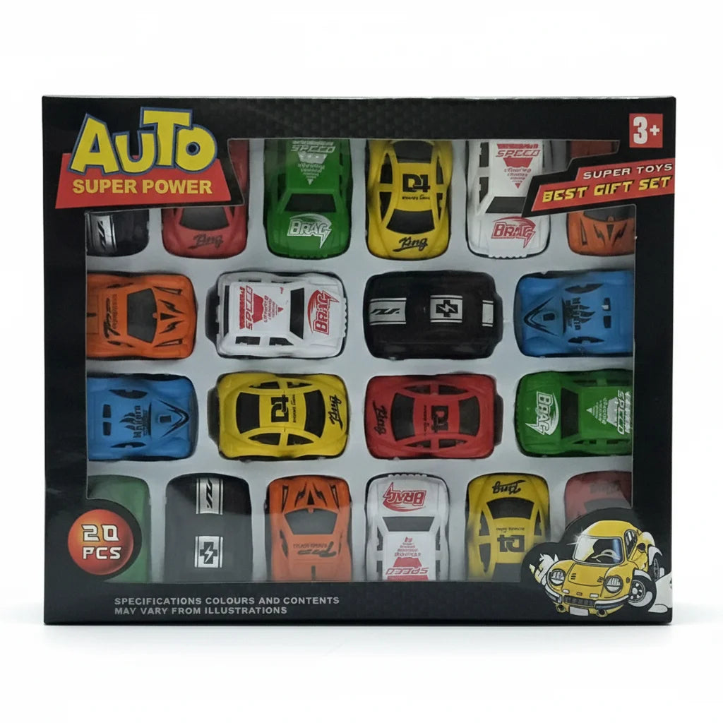 kids mini cars play set with box