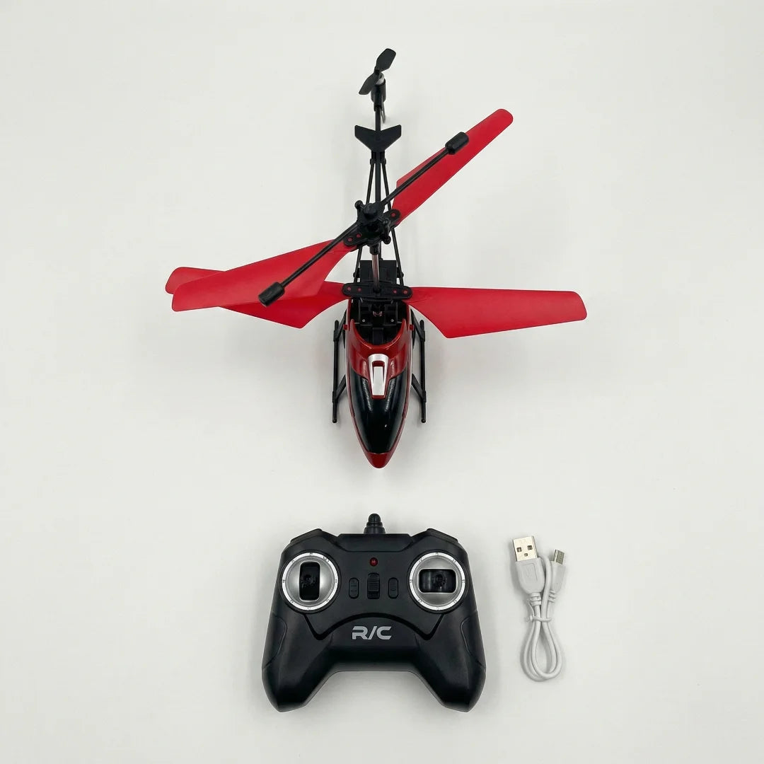RC Plane with Remote Controller top view