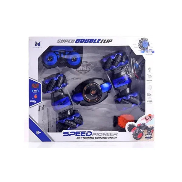 “Birthday gift toy RC stunt car for boys in Pakistan box”