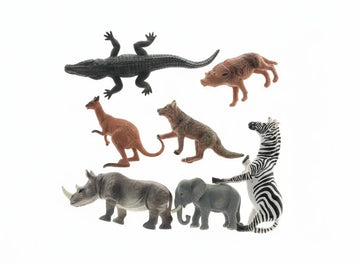 Wild animal plastic toy set for kids