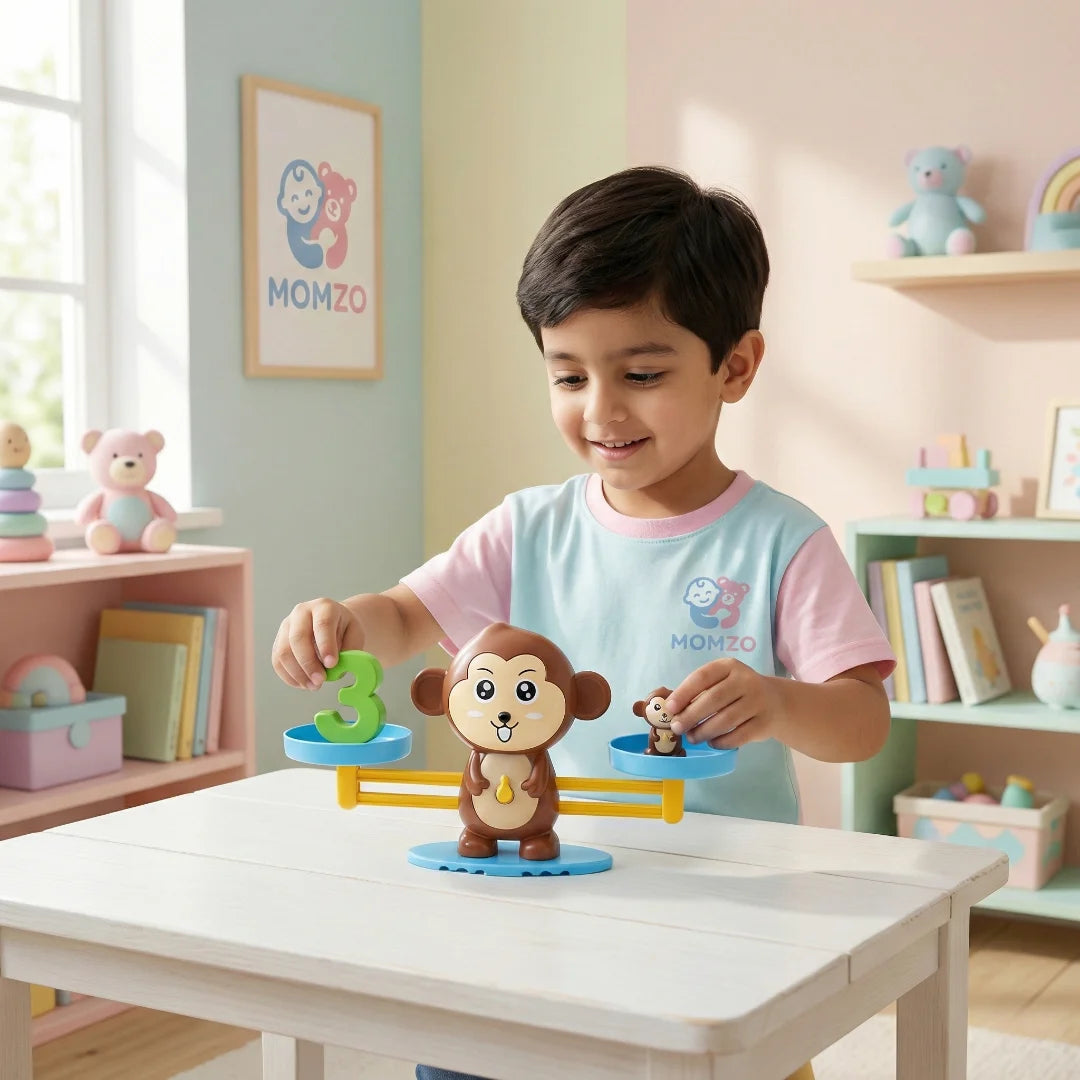 Monkey Balance Math Toy for Kids — Number Learning & Counting Educational Game
