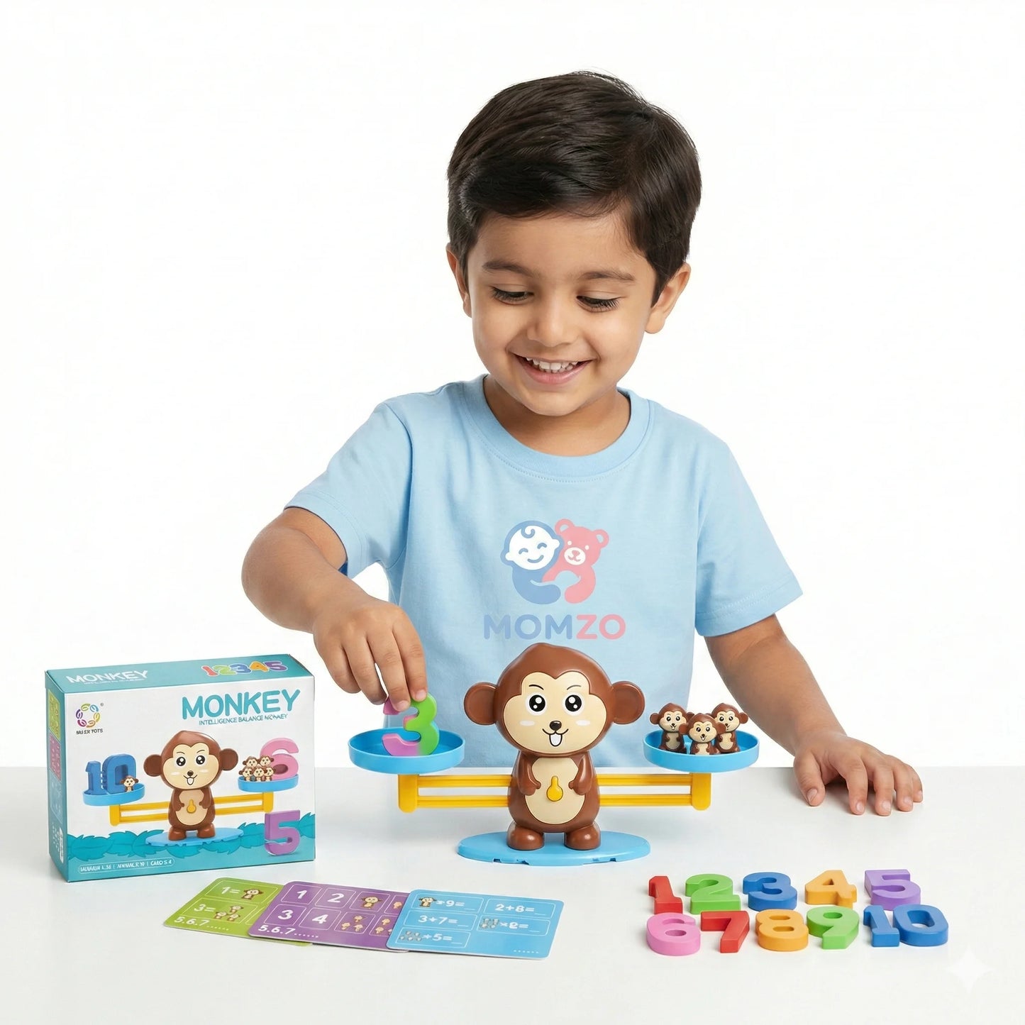 Monkey Balance Math Toy for Kids — Number Learning & Counting Educational Game