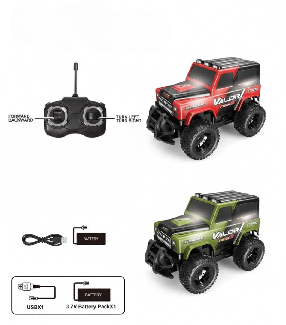 RC Rover Truck Off-Road Mini Jeep Toy – USB Rechargeable