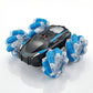 Remote control double-side stunt car toy