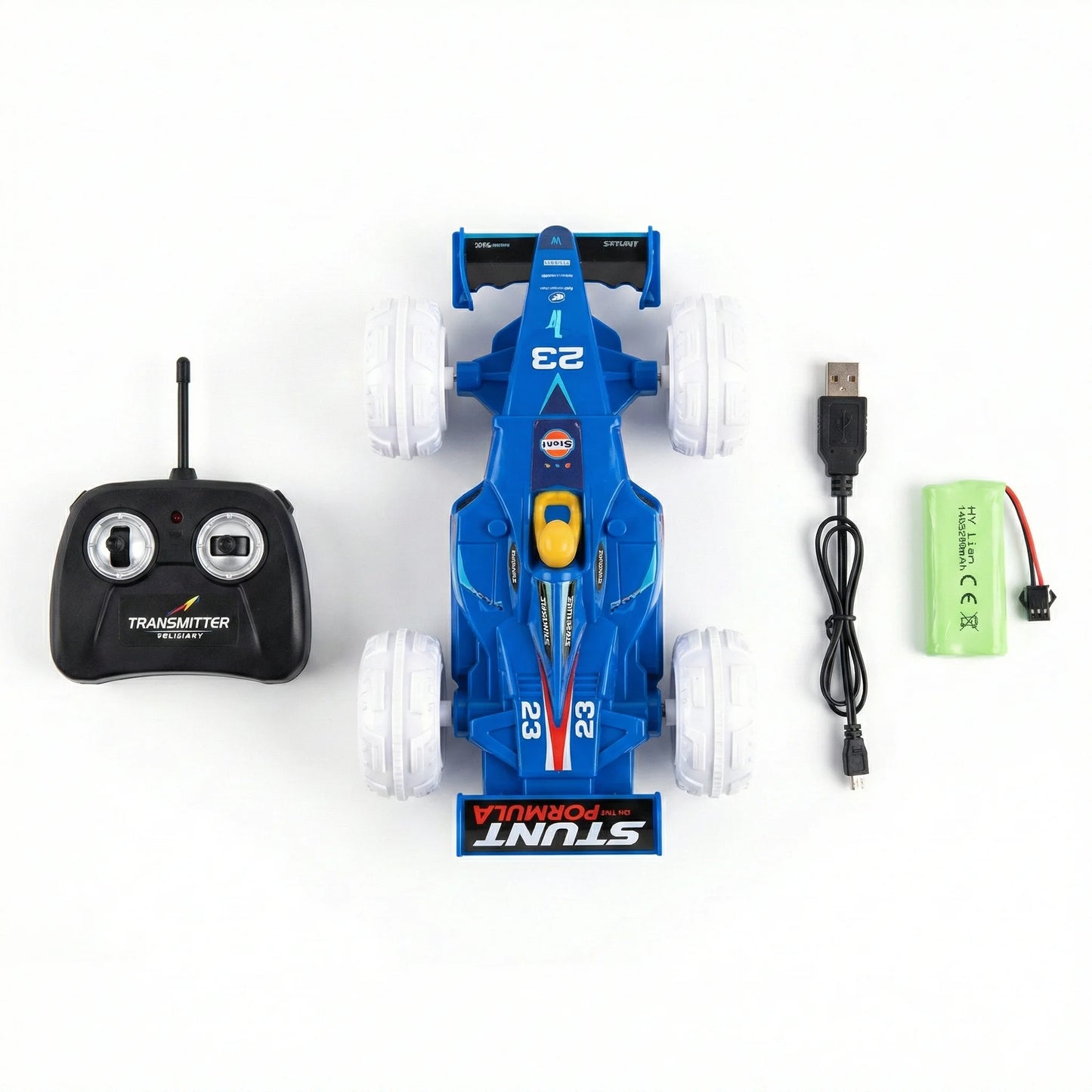 RC Stunt Formula Car with Flipping Action & USB Recharge Battery