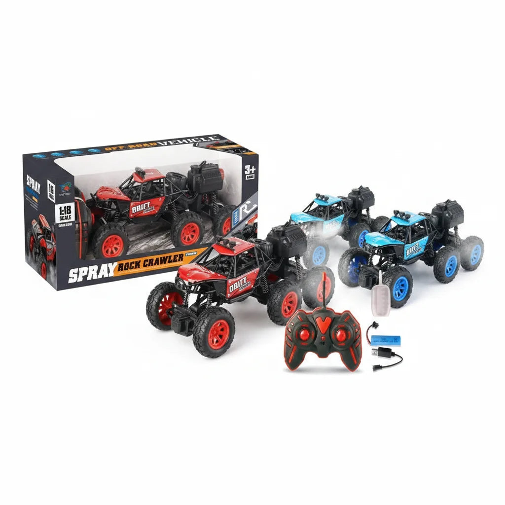 Spray Rock Crawler RC Truck with Smoke Spray & USB Recharge 
